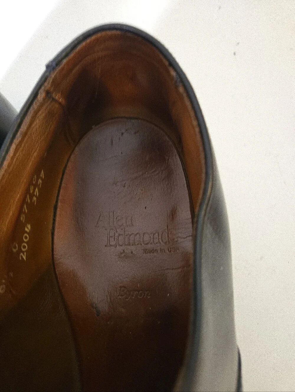 Allen Edmonds Byron Black Cap-toe Oxford Dress Shoe Size 9 1/2 C
